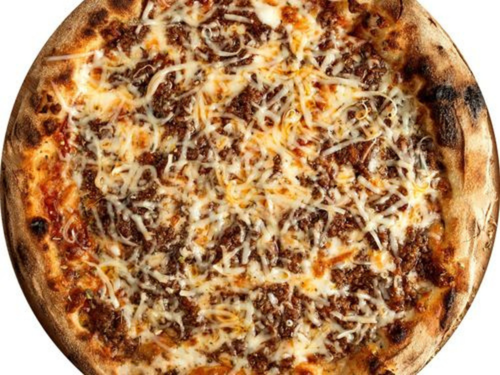 Kavurmalı  pizza 
